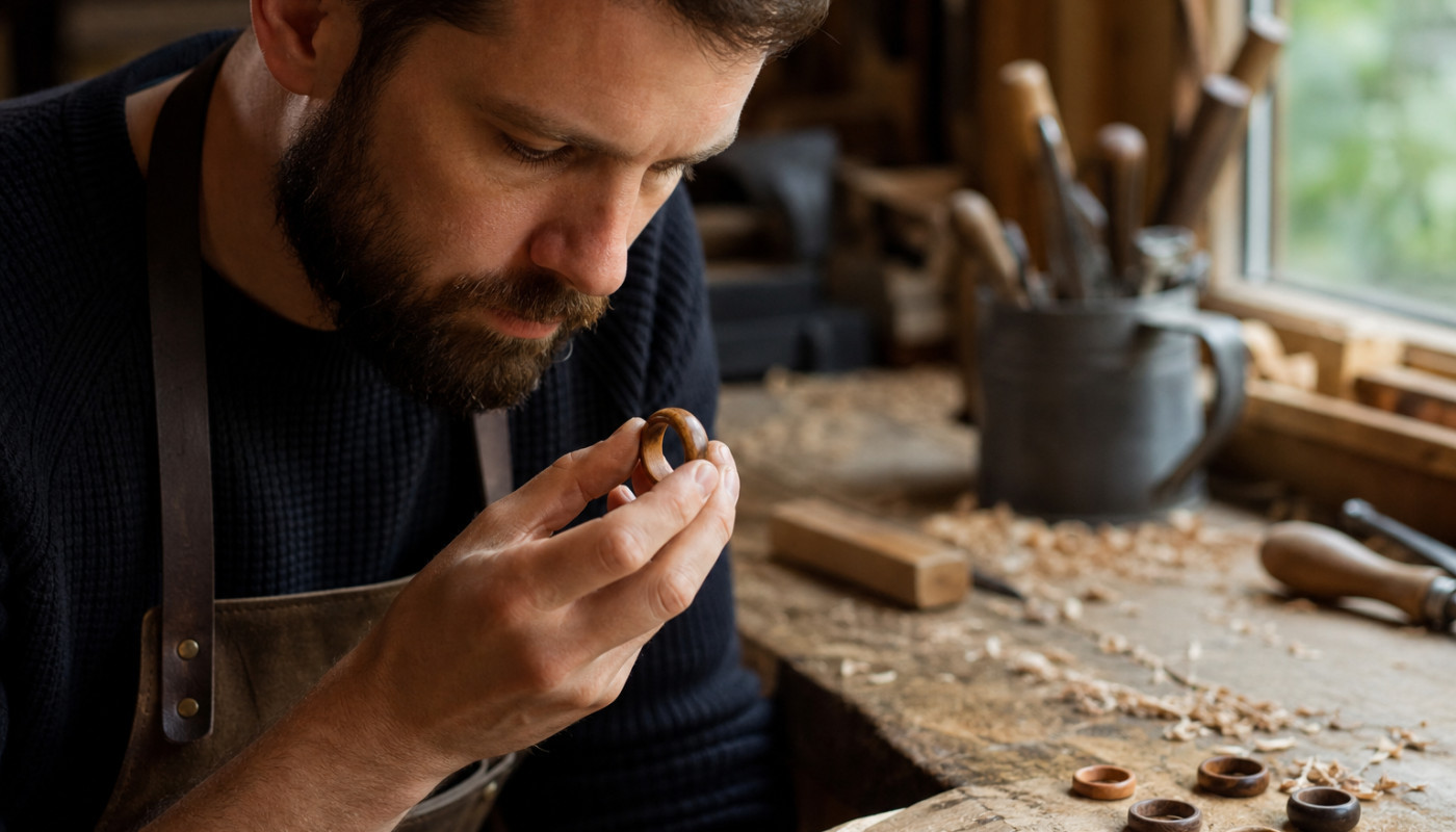 Bague en bois : l’artisanat local s’invite à votre doigt